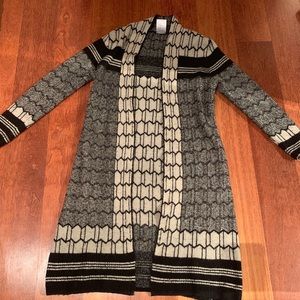 BCBG Max Azria cardigan geometric pattern